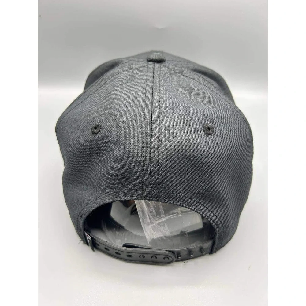 Air Jordan Hat Men Black‎ Cement Elephant Metal Logo Jumpman Snap Back Cap
